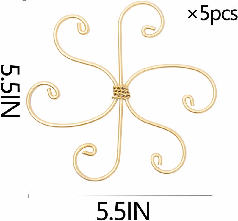 Goooxim 5PCS Monstera Plant Stem Support Stakes - 5.5 * 5.5IN Metal Supports for Monstera and Fishbone Cactus, Sturdy Frame, Easy Installation, Flexible Protection for Healthy Growth Indoors - Image 2
